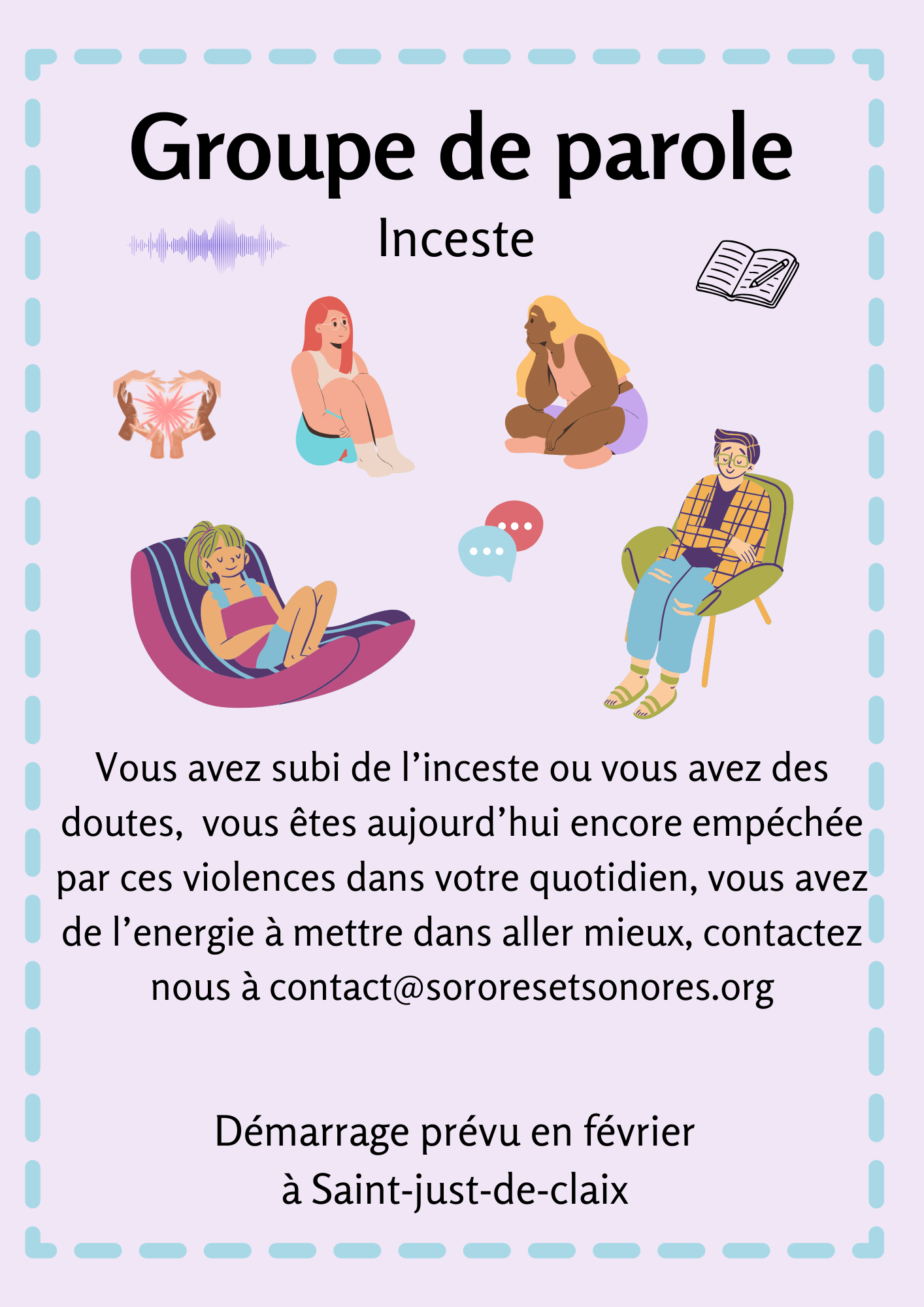 Affiche groupe de parole inceste